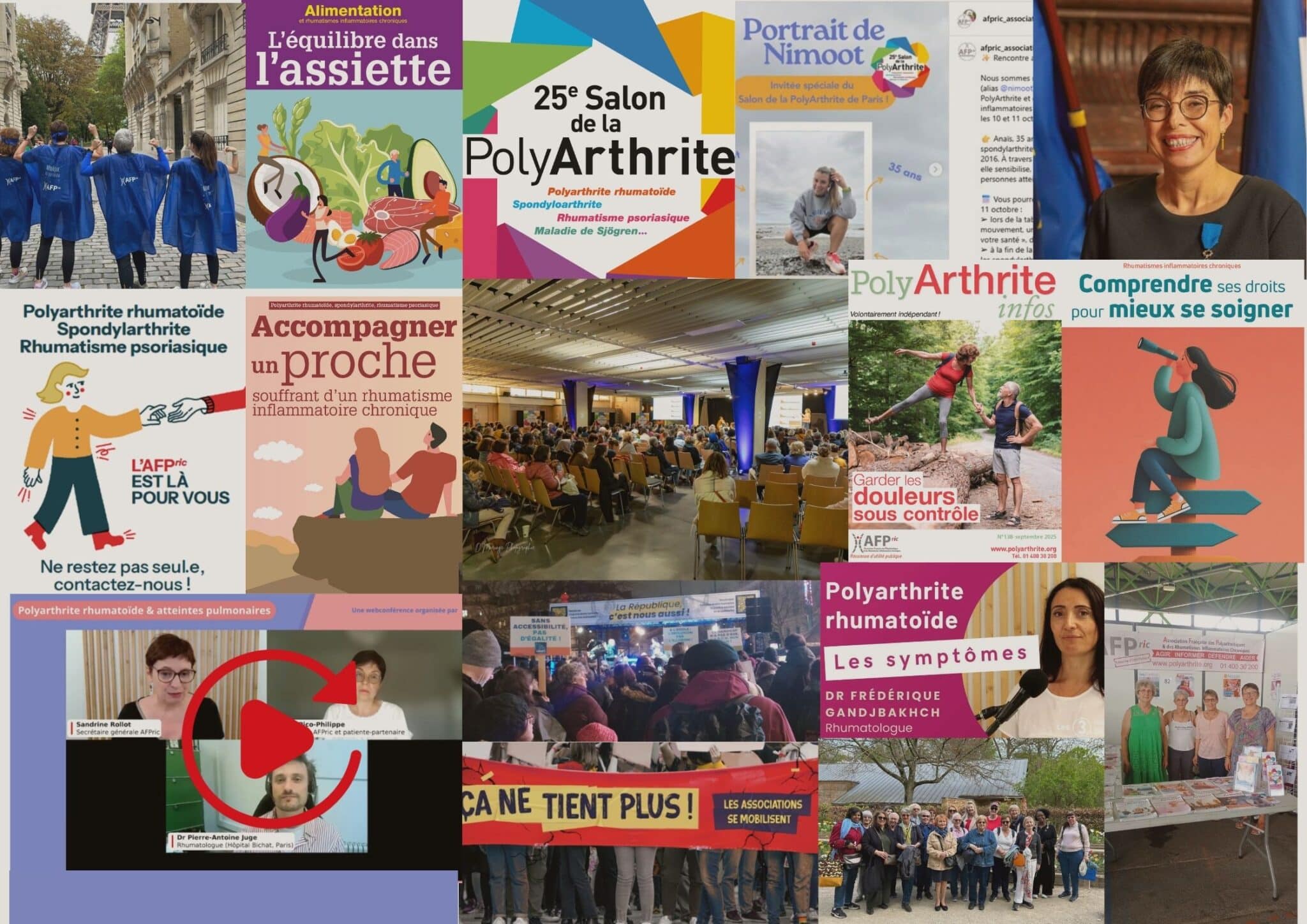 Collage de photos des projets marquants de l'AFPric en 2025