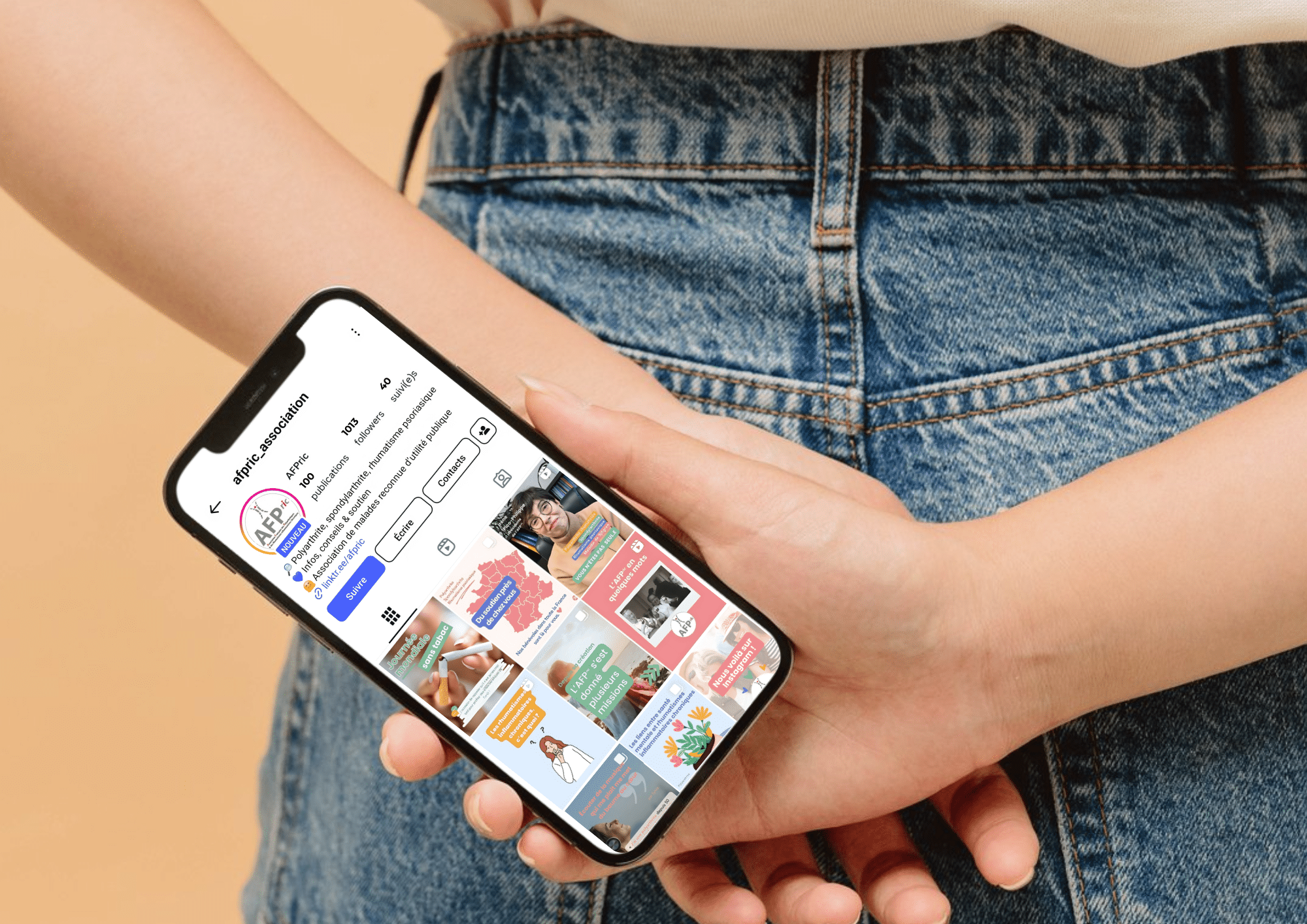 Vignette mettant en avant le compte Instagram de l'AFPric