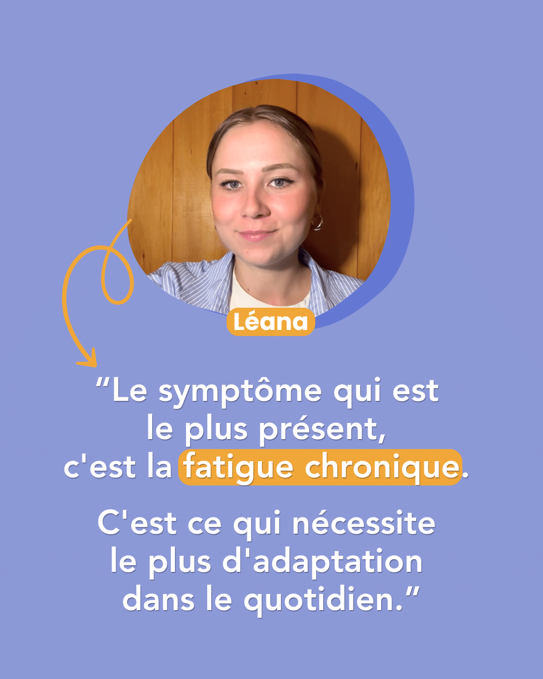Illustration pour la journée mondiale de la spondylarthrite, avec un témoignage sur la fatigue