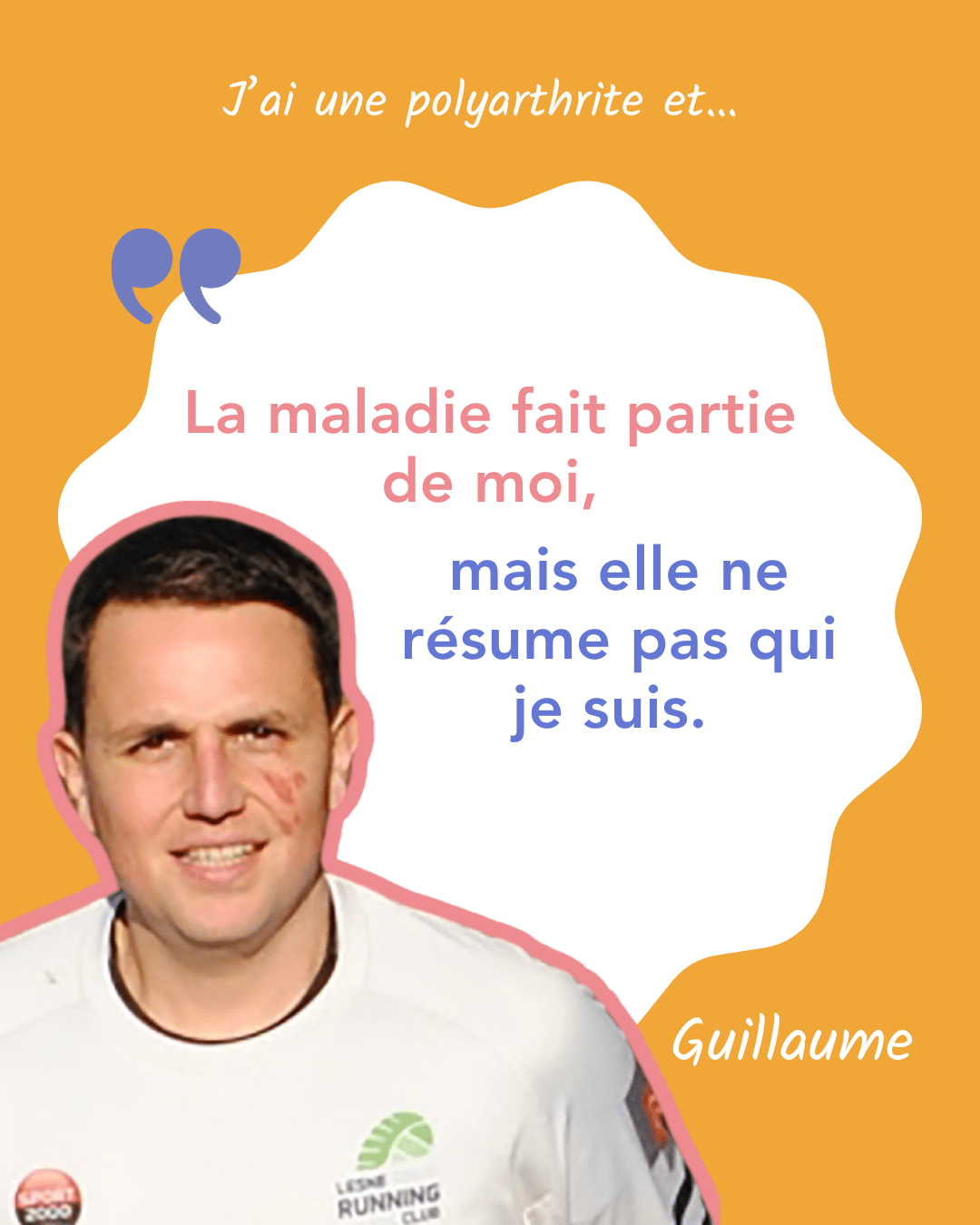 Témoignage de Guillaume illustré par une phrase